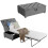 Casart 2-in-1 Convertible Sofa Bed Folding Ottoman Sleeper Single Home Office 1