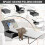 Casart 2-in-1 Convertible Sofa Bed Folding Ottoman Sleeper Single Home Office 7