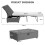 Casart 2-in-1 Convertible Sofa Bed Folding Ottoman Sleeper Single Home Office 3