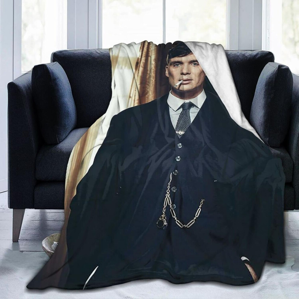 (125CM X 100CM) Cillian Murphy Blanket Tommy Shelby Blanket,Lightweight,Ultra-Soft & Comfy Flannel Blanket