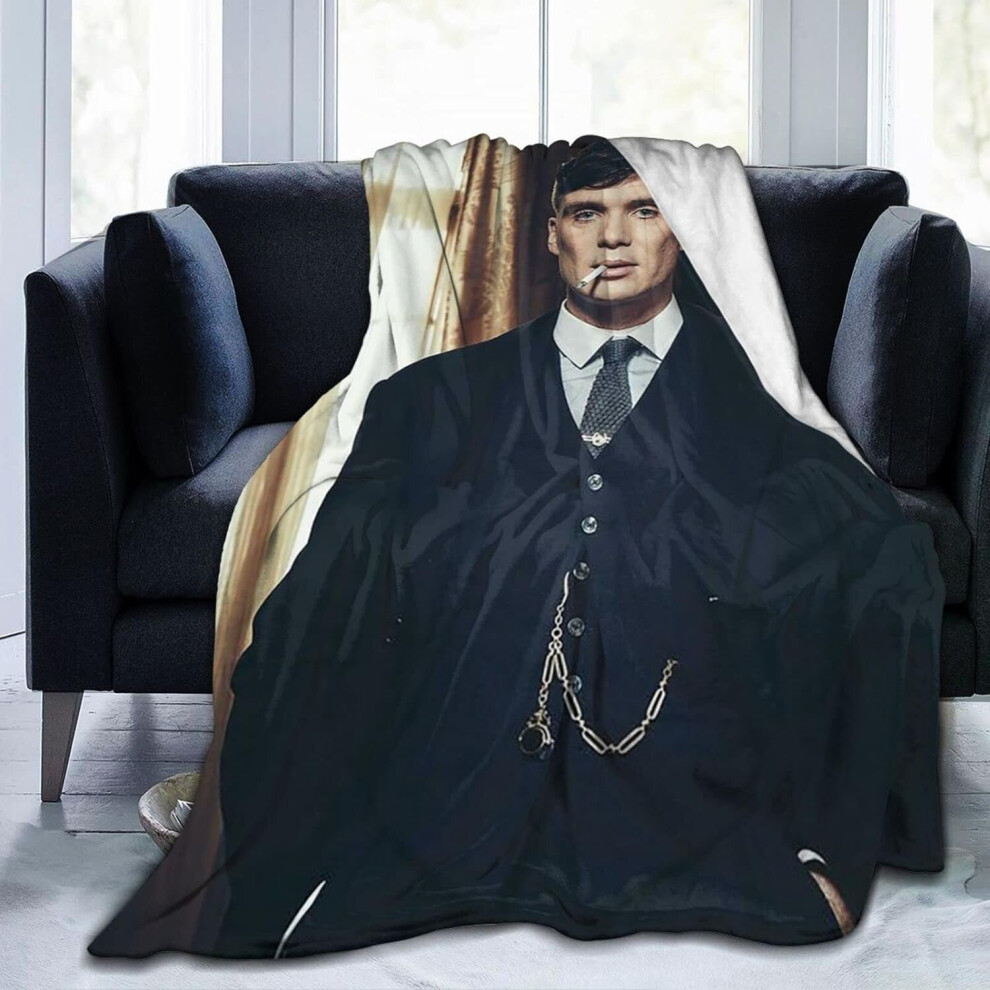 (150CM X 125CM) Cillian Murphy Blanket Tommy Shelby Blanket,Lightweight,Ultra-Soft & Comfy Flannel Blanket-image-OPC-PCK972C-NEW