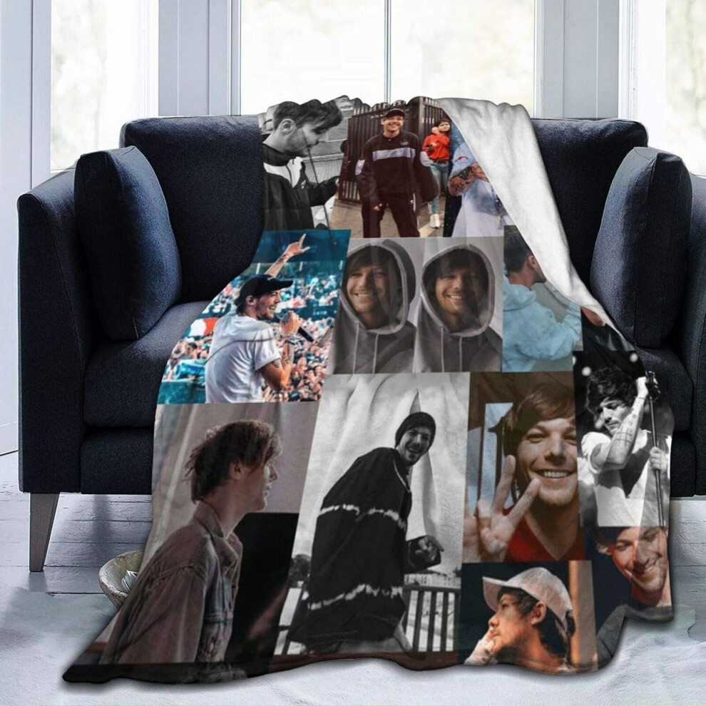 Kerota (150Cm X 125Cm) Louis Tomlinson Ultrasoft Fleece Blanket For Adult D Printed Antifleece Blanket Microfiber Bedding Super Soft And Comfortable Sofa Bla