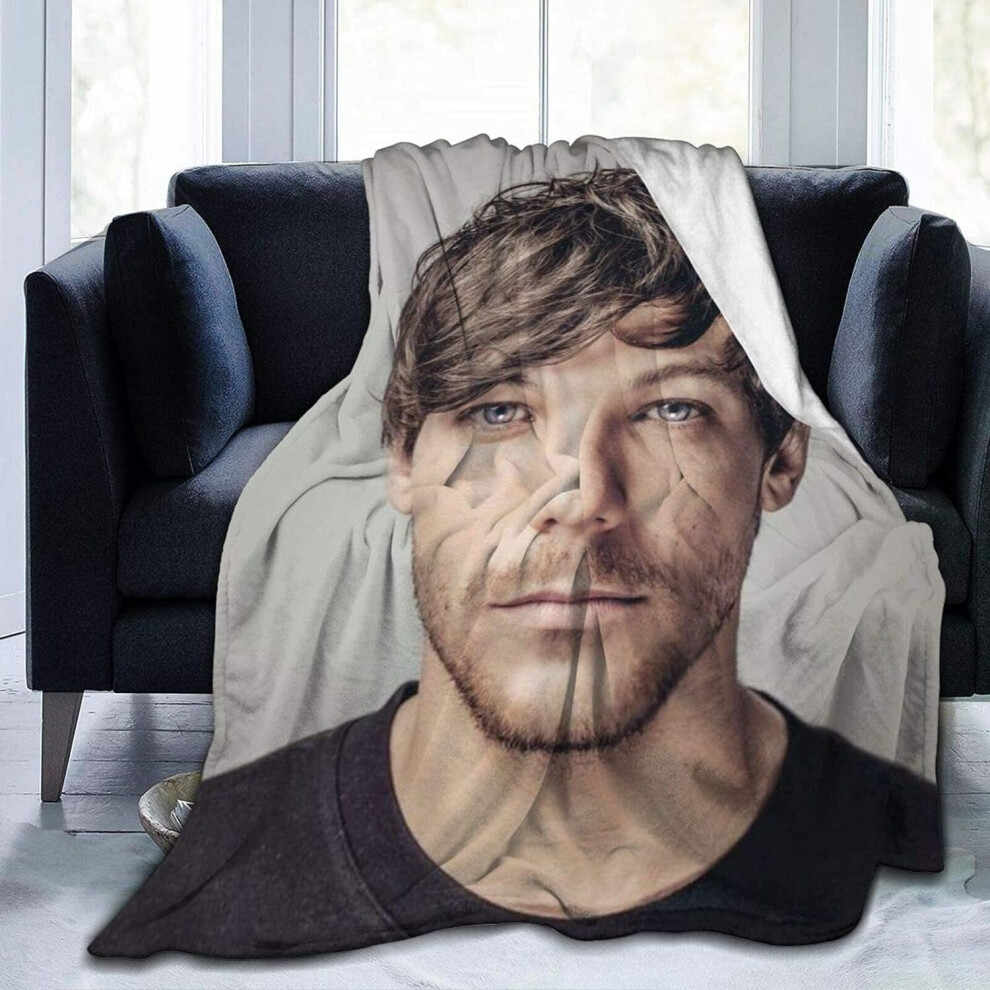 (200CM X 150CM) Louis TomlInson UltraSoft Fleece Blanket for Adult D Printed AntiFleece Blanket Microfiber Bedding Super Soft and Comfortable Sofa Bla