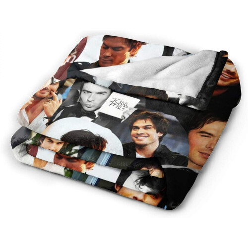 (125CM X 100CM) Damon Salvatore Ian Somerhalder Blankets Throws Plush