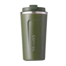 (Green) 500ml Double Stainless Steel Coffee Mug Car Thermos Mug Travel Thermo Cup