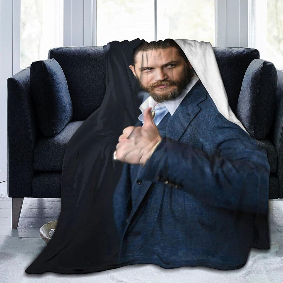Kerota (150Cm X 125Cm) Tom Hardy Soft And Comfortable Warm Fleece Blanket For Sofa, Bed, Office Knee Pad,Bed Car Camp Beach Blanket Throw Blankets