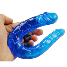 Mini Double Penetration Dildo (Blue)