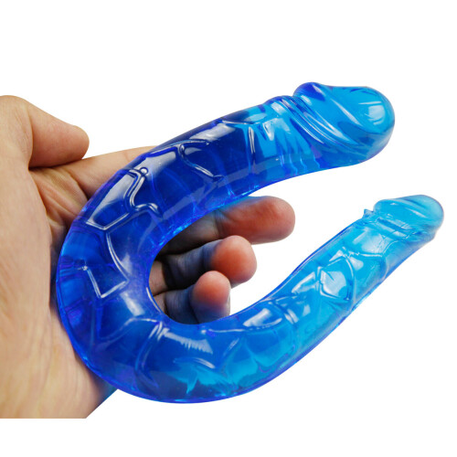 Mini Double Penetration Dildo (Blue)