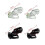 Red Plastic Male Chastity Cage Kit (4 Rings) 5