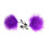 Purple Feathered Nipple Cllips 1