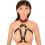 Red and Black Collar Breast Harness Restraint 1