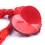 Heart Shaped Red Nipple Covers with Tassels 2