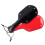 Double Sided Black and Red Faux Leather Paddle 5