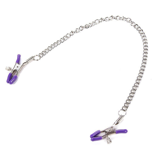 Chained Nipple Clamps (Purple) 2