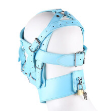 Black Deprivation Hood with Zipped Mouth