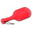 Double Sided Black and Red Faux Leather Paddle 6