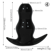 Grey Silicone Anal Expander (XL)