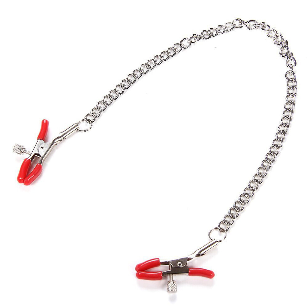 Chained Nipple Clamps (Red)