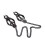 Crossbow Style' Nipple Clamps and Chain (Black) 1