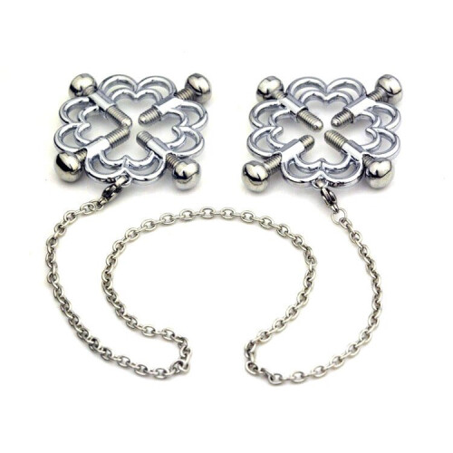 Flower Shaped Screw Tightening Nipple Clamps 1