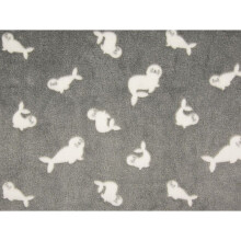 Minerva Plush Cuddle Fleece Fabric Grey - per metre