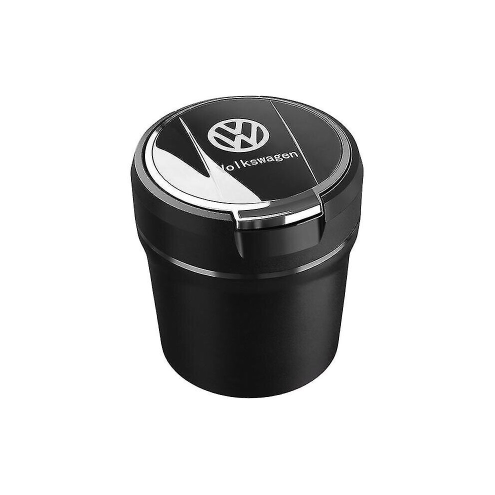 Car Ashtray Lavida Lingdu Passat Tiguan Sagitar Magotan Jetta Bora Car Ashtray (Sliver, 9Cm) Blue/Light