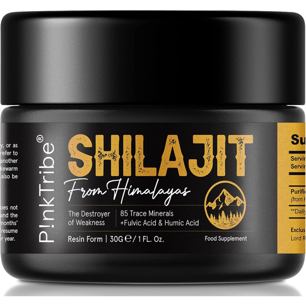 Shilajit Resin Original Himalayan Shilajit 30g  Gold Grade 100% Pure Rich in Fulvic & Humic Acid Minerals Immune System & Vitality Booster Vegan Pack1