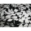 Minerva Soft Polyester Crepe Fabric Black/Ivory - per metre 1