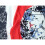 Minerva Polyester Georgette Fabric Navy Coral - per metre 1
