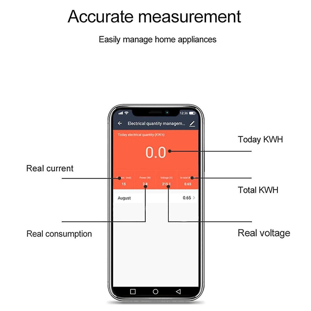 Atms1603 Tuya Single Phase Wifi Intelligent Energy Meter 100A Din Rail Precisely Measuring Voltmete 9172662419078