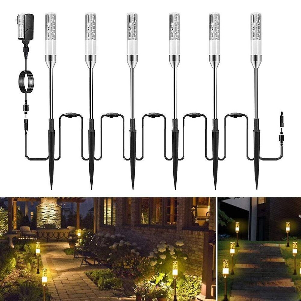 sysy Low Voltage Landscape Lights Can Extend to LED Path Lights, Landscape Lighting 12 volts 6 in1 W