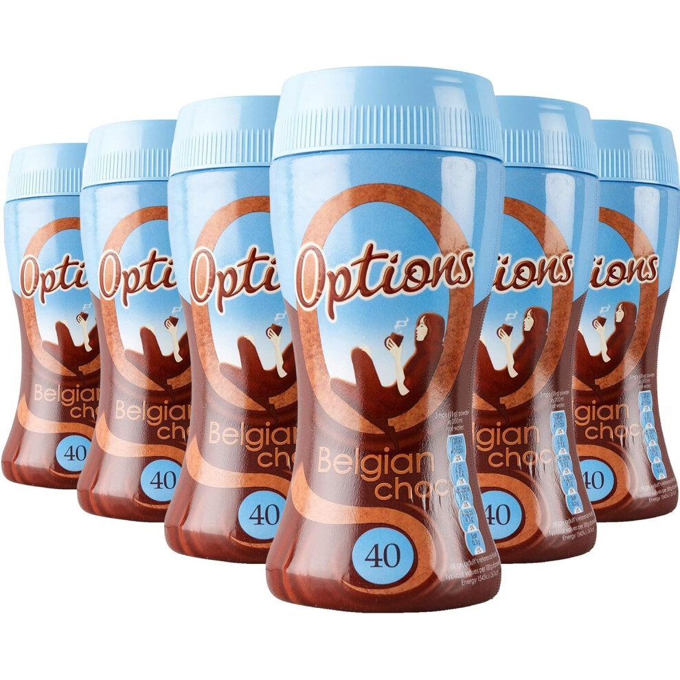 Twinings Options Belgian Hot Chocolate Drink (Multipack Of 6 X 220G Jars)