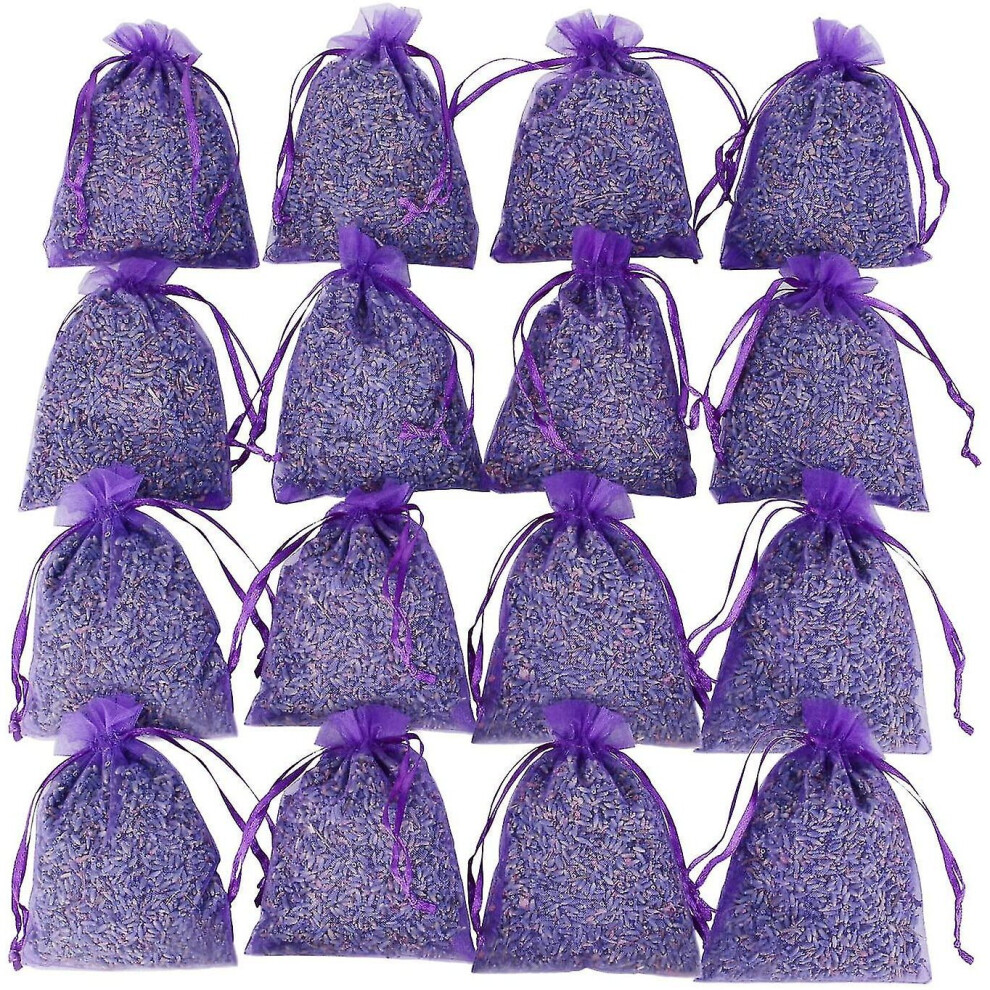 100% Natural Fragrant Lavender Filled Bags  Insect And Moth Repellent 16pcs