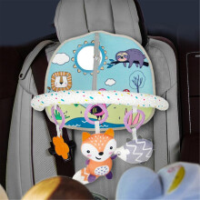 Infants Baby Car Seat Toy Travel Adjustable Sports Car Seat Toys With Three Cute Dolls With Sounds