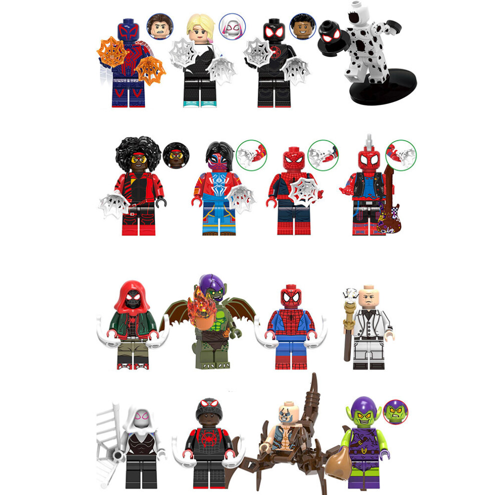 (Style C 16pcs) 16Pcs Marvel Avengers Super Heroes Mini Figures Dc Fit Lego Minifigures