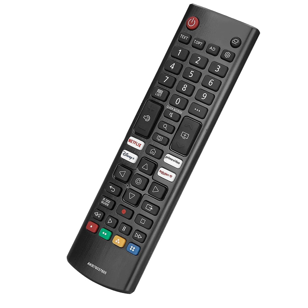 Tv Remote For Lg Akb76037605 ,improved Infrared Lg Tv Remote Control, With , Prime Video,rakuten Tv Keys