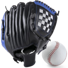 (Blue, 125) Baseball Glove,baseball Softball Mitt With Ball For Kids Youth Adults Training And Beginner,right Hand Throw,left Hand Glove