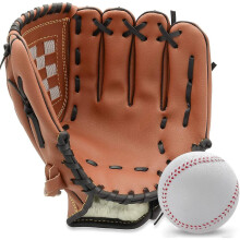 (Brown, 115) Baseball Glove,baseball Softball Mitt With Ball For Kids Youth Adults Training And Beginner,right Hand Throw,left Hand Glove