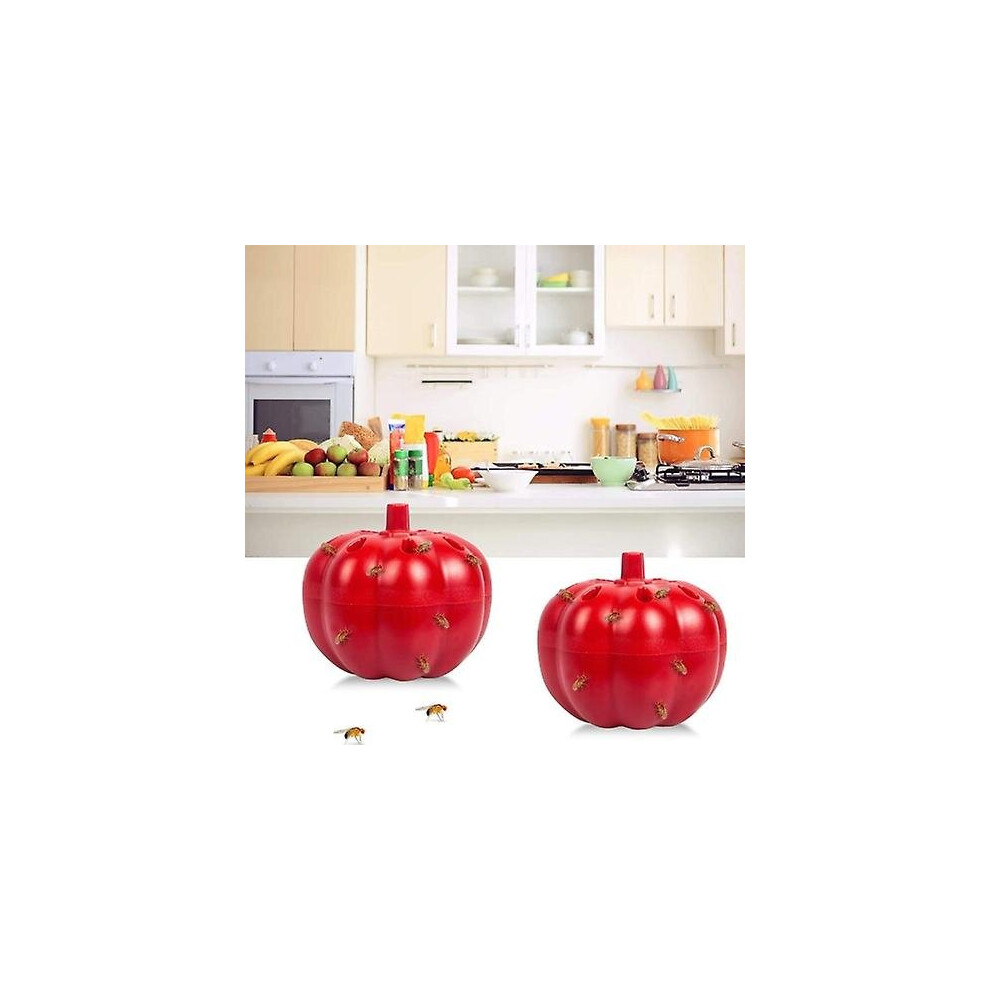 Red 2 Pumpkin Fruit Fly Traps Fruit Fly Trap (Red) Small