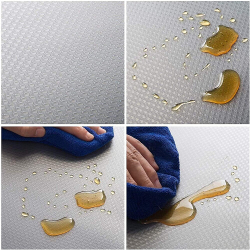 Drawer Liners, 2m*45cm- Eva Non-adhesive Waterproof Washable,transparent 1