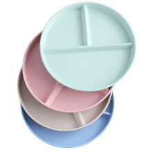 Premium Dinner Plates Sets, Updated Portion Control Divided Diet Plates Set, Unbreakable Picnic Plastic Plates , Reusable Lightweight Deep Dishes Set,