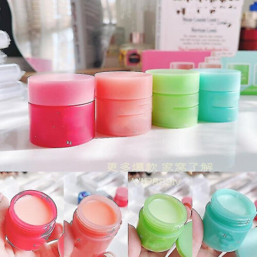 4pcs Lip Slee Mask Mini Kit 4 Scented 8g Nutritious 1