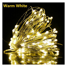 (30m-300LED, Warm White) USB LED Waterproof Copper Wire String Fairy Light
