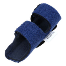(Blue) Finger Splint Support Brace Pain Relief Trigger Fixing Straightener Corrector UK