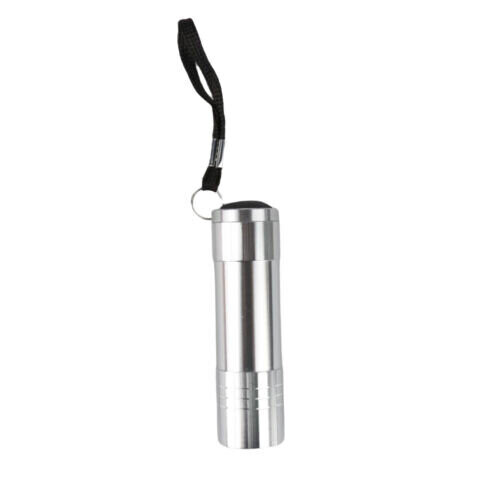 (Silver) LED UV Gel Curing Lamp Light Portable Dryer Fast Cure Nail Flashlight Torch Mini