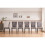 (Grey(Suede), 6 pcs) 4/6 Dining Chairs High Back Velvet/PU Office 2