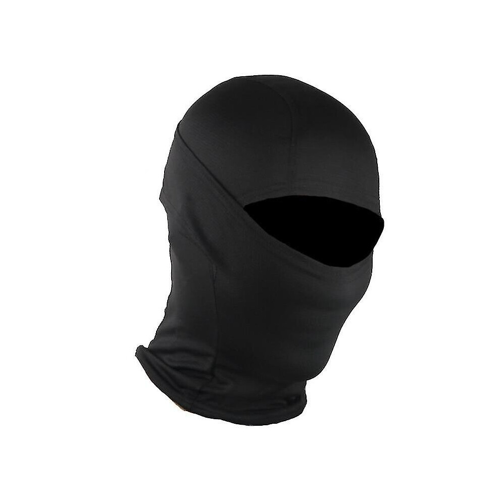 (Black) Camouflage Outdoor Cycling Hunting Hood Protection Balaclava Head Face Cover Black 9172662150308