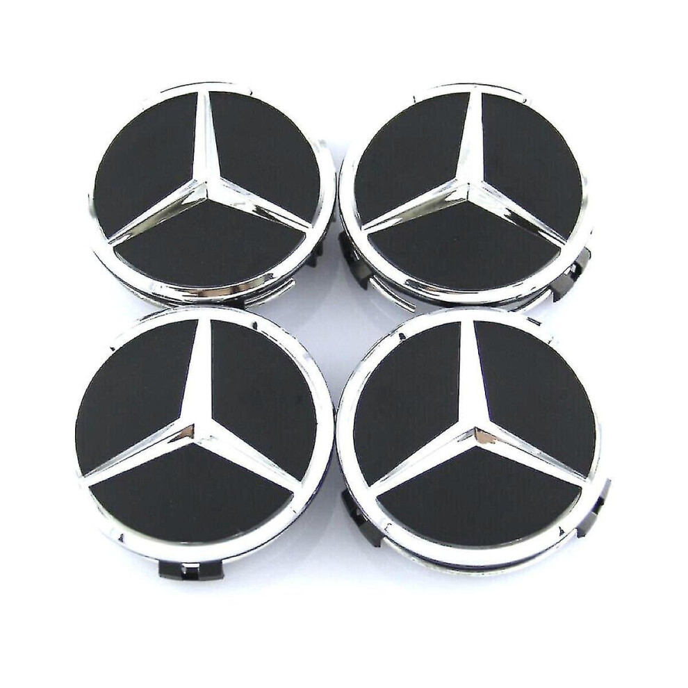 Zwart/zilver Mercedes Benz Wheel Center Caps Hub Badges 60mm 4 Pcs Voor W202 W203 W204 W208 W210-image-OPC-PCKDXJB-NEW