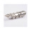 (10pcs, Silver) Gothic Knuckle Joint Full Finger Punk Claw Jewelry 1
