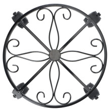 Rolling Plant Stand with Wheels - Heavy-Duty Metal Plant Holder, 300 lb Capacity, Indoor/Outdoor, Rustproof Black, 30cm
